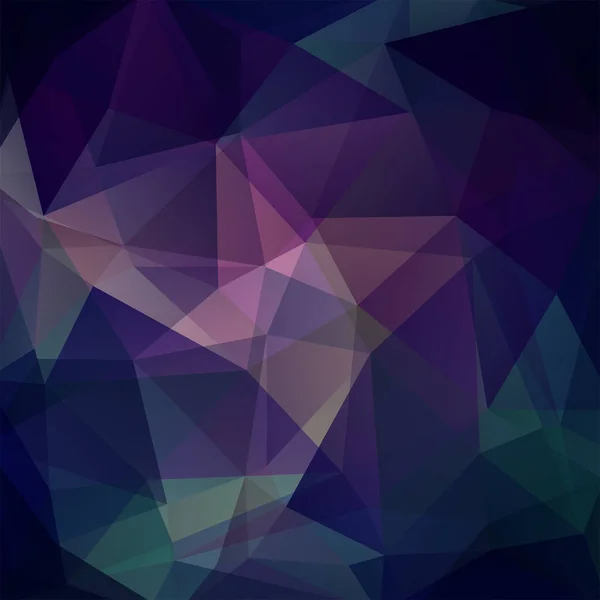 モザイクの背景を抽象化します。三角形の幾何学的な背景。デザイン要素です。ベクトルの図。暗い青、紫の色. — ストックベクタ