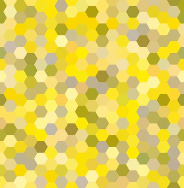 Vektör arka plan sarı, bej altıgenler ile. Kumaş ve kağıt veya dekorasyon üzerine yazdırmak için kullanılan.