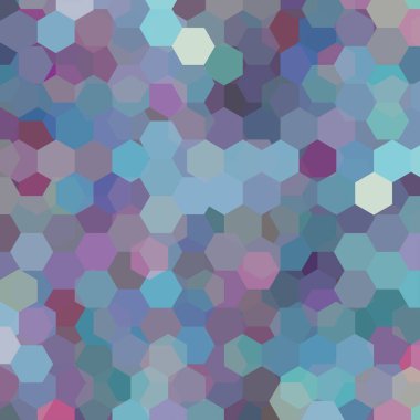 Arka plan Mor, mavi, gri altıgenler oluşan. İş sunumları veya web şablonu afiş afiş için geometrik tasarım. Vektör çizim