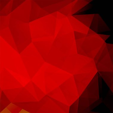 Arka plan kırmızı üçgen yaptı. Geometrik şekiller ile kare kompozisyon. EPS 10