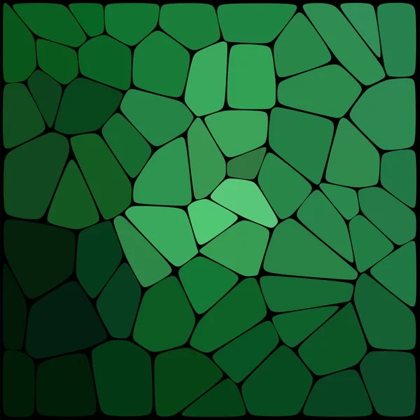 Modèle abstrait de mosaïque verte. Fond abstrait composé d'éléments de formes différentes disposés dans un style mosaïque. Illustration vectorielle . — Image vectorielle