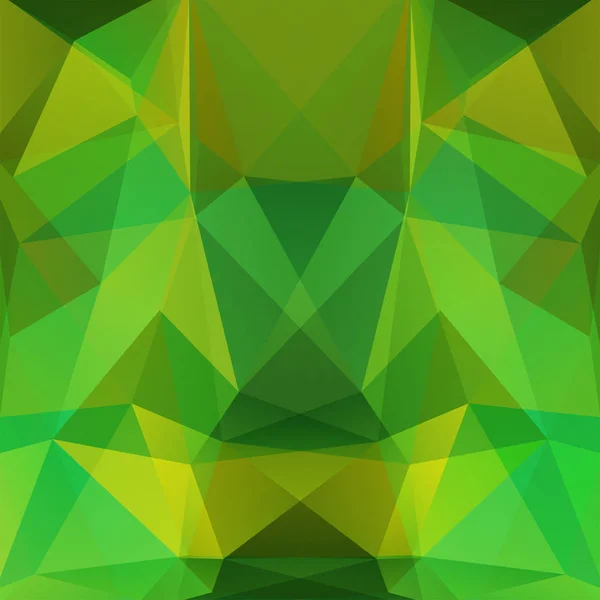 Pola geometris, segitiga poligon Latar belakang vektor dengan warna hijau. Pola ilustrasi - Stok Vektor