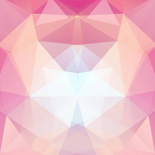 Fond en rose pastel, triangles blancs. Composition carrée aux formes géométriques. Eps 10 — Image vectorielle