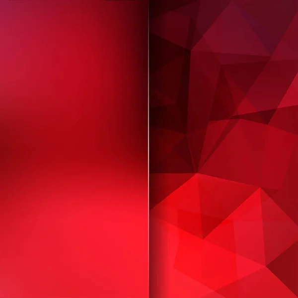 Style géométrique abstrait fond rouge. Fond flou avec verre. Illustration vectorielle — Image vectorielle