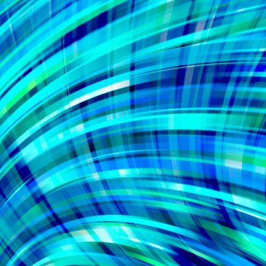 Düzgün çizgileri olan soyut mavi arkaplan. Renk dalgaları, desen, sanat, teknoloji duvar kağıdı, teknoloji arka planı. Vektör illüstrasyonu