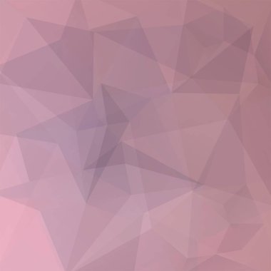 Pastel pembe gri üçgenlerden oluşan soyut bir arkaplan. İş sunumları veya web şablonu afişi için geometrik tasarım. Vektör illüstrasyonu