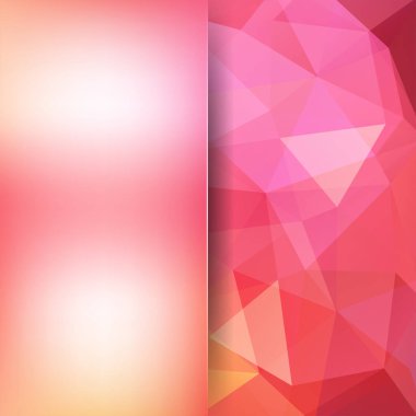 Soyut poligonal vektör arka plan. Pembe geometrik vektör çizim. Yaratıcı tasarım şablonu. Soyut vektör arka plan tasarım kullanmak için