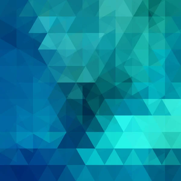 Blaue abstrakte Mosaik Hintergrund. Dreieck geometrischer Hintergrund. Designelemente. Vektorillustration — Stockvektor