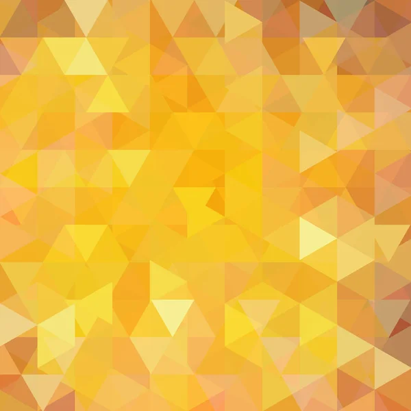 Fond abstrait composé de triangles jaunes et orange. Conception géométrique pour les présentations professionnelles ou le flyer de bannière de modèle Web. Illustration vectorielle — Image vectorielle