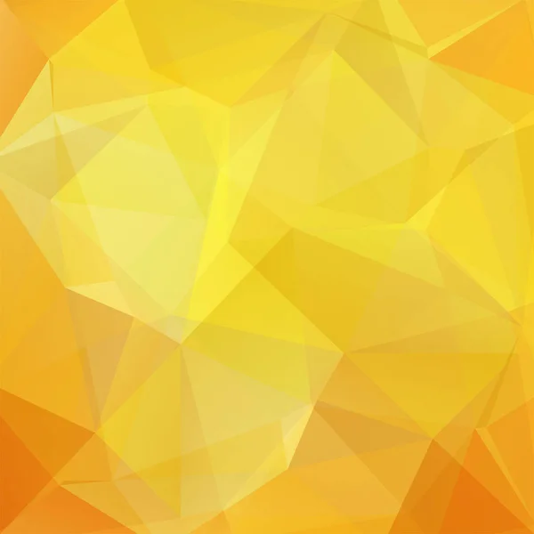 Abstraktní žlutá mozaika pozadí. Geometrické pozadí trojúhelníku. Designové prvky. Vektorová ilustrace — Stockový vektor