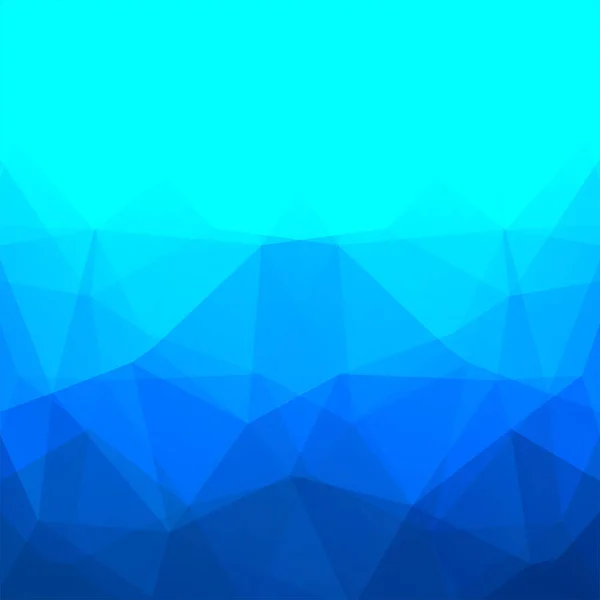 Fundo abstrato constituído por triângulos azuis. Design geométrico para apresentações de negócios ou panfleto de banner de modelo web. Ilustração vetorial — Vetor de Stock