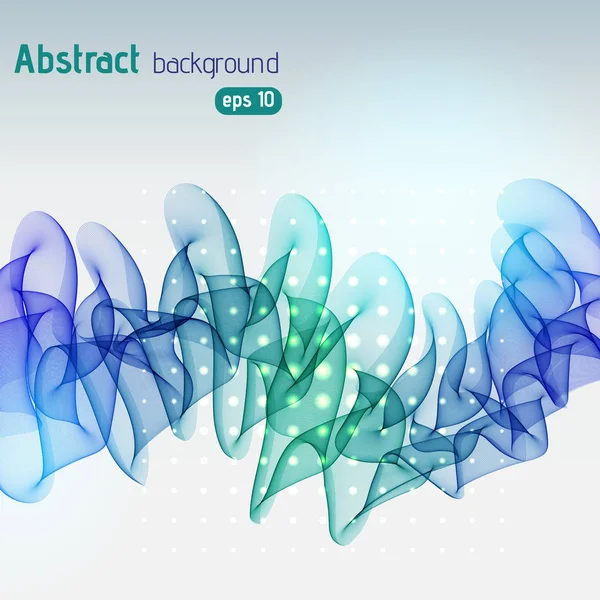 Soyut şablon vektör arkaplanı. Vektör çizimi. Yeşil, mavi renkler.