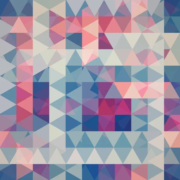 Sfondo astratto del vettore con triangoli rosa, blu, beige. Illustrazione vettoriale geometrica. Modello di design creativo . — Vettoriale Stock