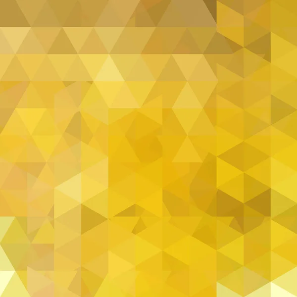 Fondo abstracto de mosaico amarillo. Fondo geométrico triangular. Elementos de diseño. Ilustración vectorial — Archivo Imágenes Vectoriales