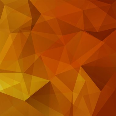 Geometrik şekillerin arka planı. Turuncu mozaik desen. Vektör EPS 10. Vektör illüstrasyonu