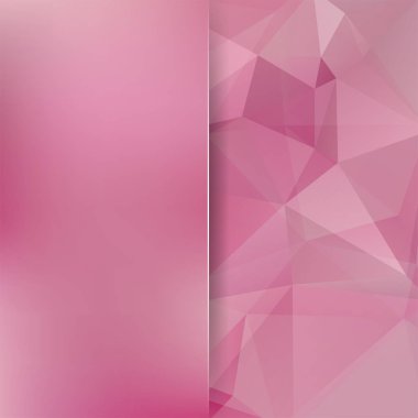 Pembe üçgen oluşan arka plan. İş sunumları veya web şablonu afiş afiş için geometrik tasarım. Vektör çizim