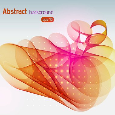 Soyut şablon vektör arkaplanı. Vektör çizimi. Kırmızı, turuncu renkler.