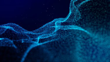 Işıklar mavi arka plan. Soyut yaratıcı duvar kağıdı