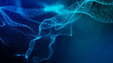 Işıklar mavi arka plan. Soyut yaratıcı duvar kağıdı