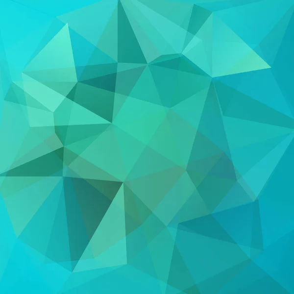 Геометрический Узор Многоугольные Треугольники Векторный Фон Зеленых Синих Тонах Рисунок — стоковый вектор