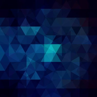 Üçgenli soyut vektör arkaplanı. Koyu mavi geometrik vektör çizimi. Yaratıcı tasarım şablonu.