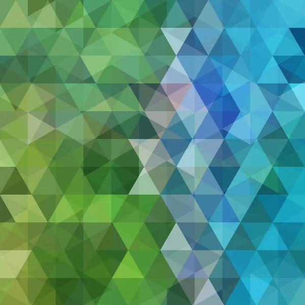 Αφηρημένο Διανυσματικό Υπόβαθρο Πράσινα Μπλε Τρίγωνα Γεωμετρική Διανυσματική Απεικόνιση Πρότυπο — Διανυσματικό Αρχείο