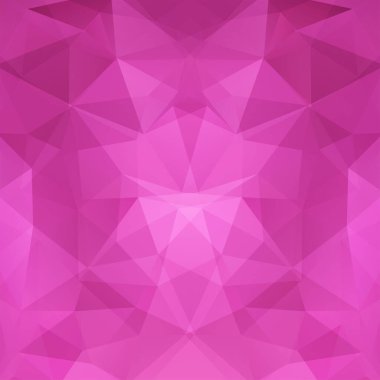 Pembe üçgen oluşan arka plan. İş sunumları veya web şablonu afiş afiş için geometrik tasarım. Vektör çizim