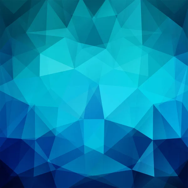 Geometrický Vzorec Mnohoúhelníkové Trojúhelníky Vektorové Pozadí Modrých Tónech Vzor Ilustrace — Stockový vektor