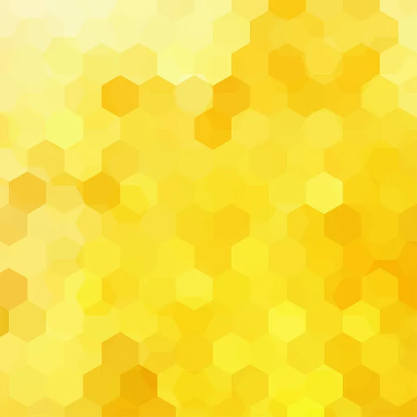 Hintergrund Geometrischer Formen Gelbes Mosaikmuster Vektor Eps Vektorillustration — Stockvektor
