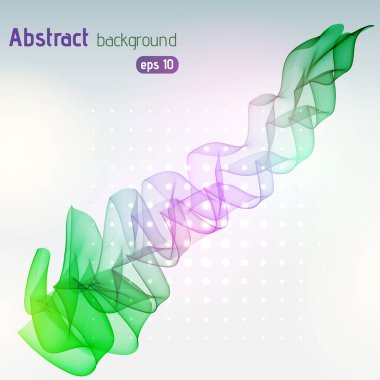 Işık arkaplanındaki soyut çizgiler. Vektör çizimi. Sarı, yeşil, yeşil çizgili teknoloji arka planı.