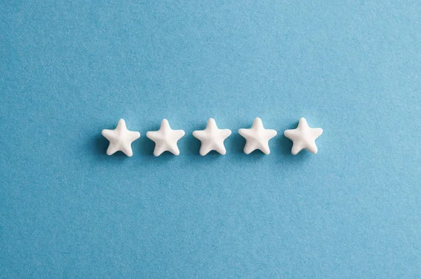 Five star rating feedback — Stock Photo, Image