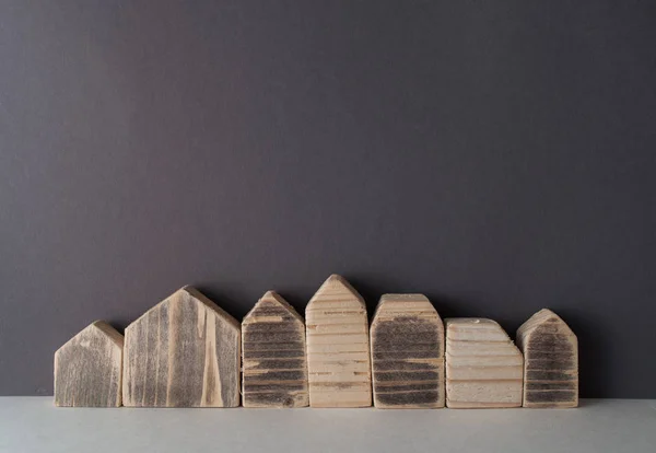 Juguete casas de madera — Foto de Stock