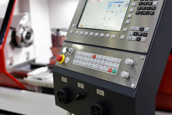 Control panel of the CNC machining center — Stock Photo, Image
