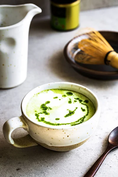 Matcha Latte Cocco Latte Chasen — Foto Stock