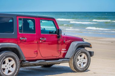 Padre Island N 'deki ünlü arazi aracı.