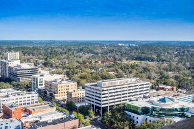 City view from inside the old capital of Tallahassee, Florida