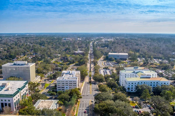 Vista da cidade de dentro da antiga capital de Tallahassee, Flórida — Fotografia de Stock