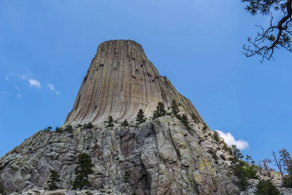 Niesławny pomnik Devils Tower w Wyoming — Zdjęcie stockowe