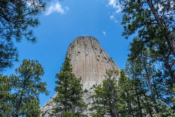 Niesławny pomnik Devils Tower w Wyoming — Zdjęcie stockowe