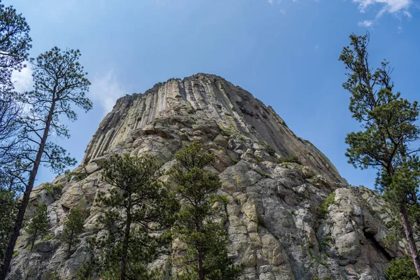 Niesławny pomnik Devils Tower w Wyoming — Zdjęcie stockowe