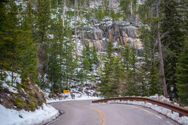 Güney Dakota 'daki Black Hills Ulusal Ormanı' nın aşağısında.