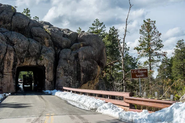 CC Gideon Tunnel in Black Hills National Forest, Dakota del Sud — Foto Stock