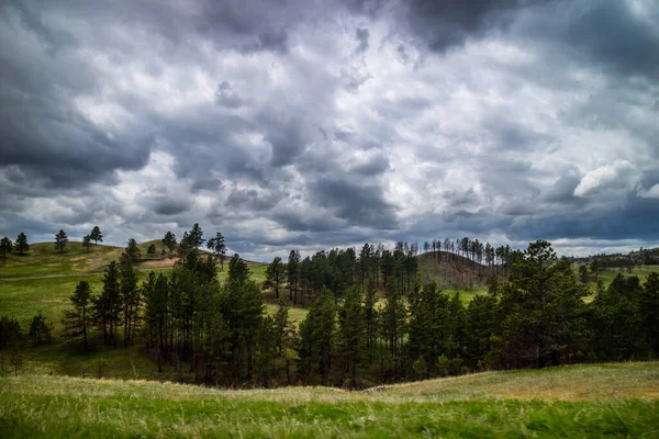 Ein Blick auf die Landschaft Blick auf Custer State Park, South Dakota — Stockfoto