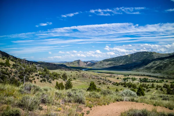 Epic landscape scenery from the walking trail of the state park