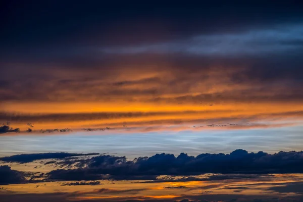 Sunset Colorful Cloudscape Twilight Meagher County — 스톡 사진