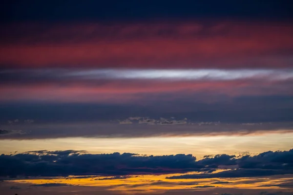 Tramonto Paesaggio Nuvoloso Colorato Crepuscolo Nella Contea Meagher — Foto Stock