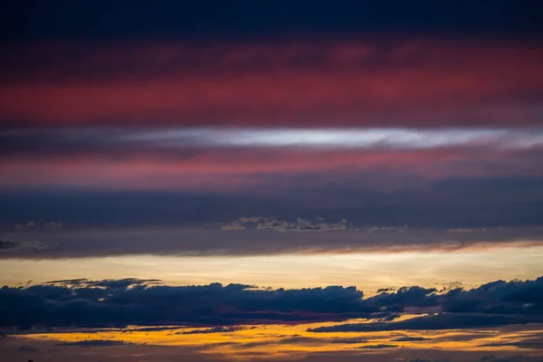 Sunset Colorful Cloudscape Twilight Meagher County — 스톡 사진