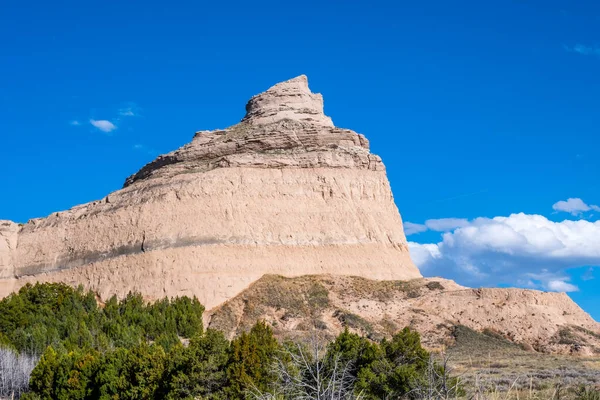 Natural Rock Formation Rugged Badlands Towering Bluffs — Stock Photo, Image