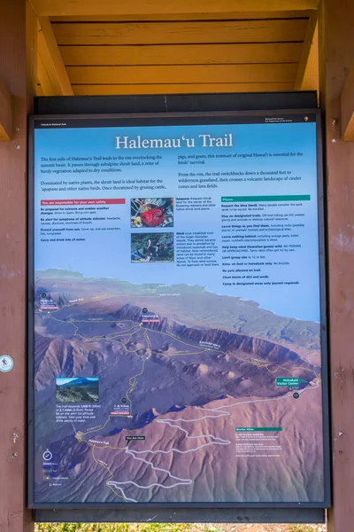Maui Usa Augusti 2019 Halemau Mountain Trail — Stockfoto