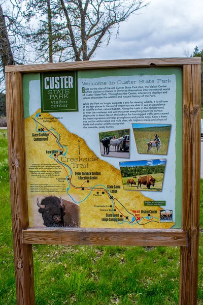 Custer Usa Травня 2019 Creekkside Trail Head — стокове фото